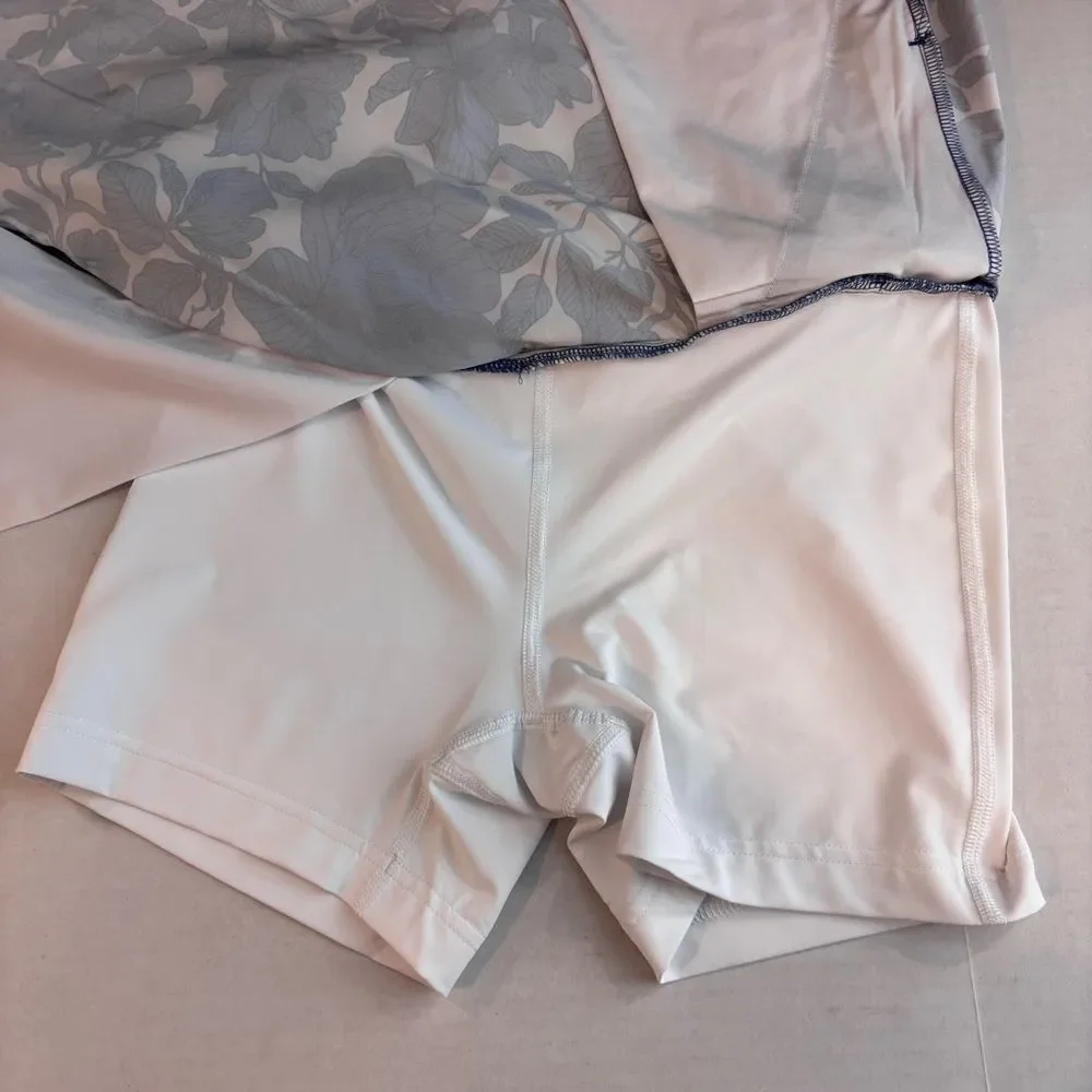 Walter Hagen Performance 11 Lightweight Golf Skort 16” NWT XS Blooms Mid Blue